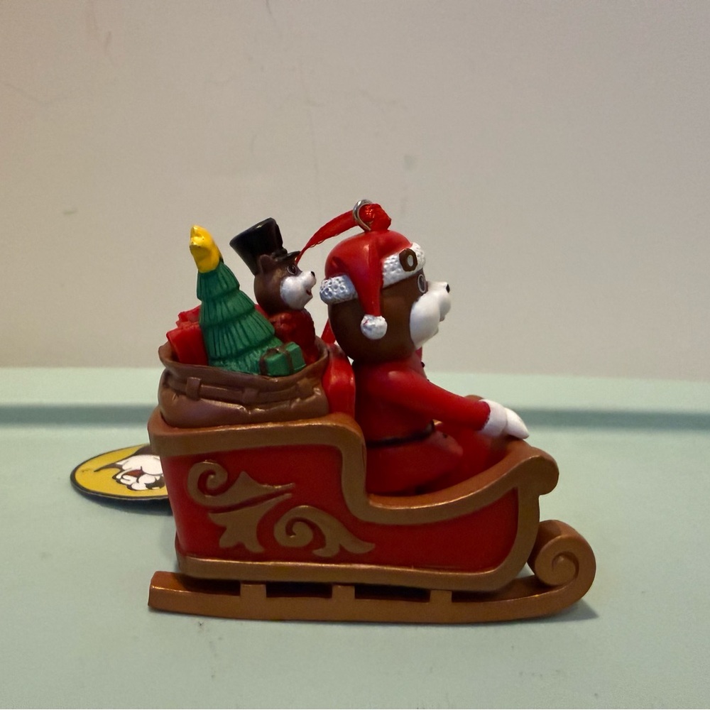 Adorable Buc-ees Santa in Red Sleigh Ornament- NWT